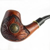 Carved tobacco smoking pipe *Knight* (for 9mm filter) | pipes - 6.1'' (15,5cm)