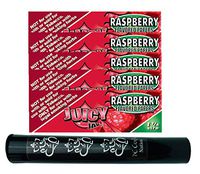 Herb Airtight Tube Pocket Protector with Juicy Jay's Raspberry 1.25 Flavored Hemp Rolling Papers 5 Count DC Crafts Nation- Ganesha