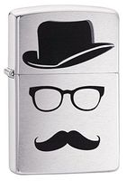 Zippo Faceless Pocket Lighter, Brushed Chrome