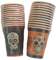 Halloween Day of the Dead Party Cups (Set of 36) (orange)