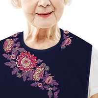 Classy Pal, Adult Bibs for Women, Clothing Protectors for Eating, Senior Adult Bib Terry Cloth Crumb Catcher, Embroidered Design, Waterproof, Reusable, Washable (Mum Sash)