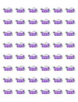 HotSaleStore Sticker Seals 48 Halloween Purple Boo Ghost Envelope Seals Labels Stickers 1.2" Round