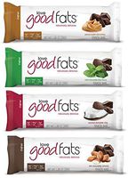 Love Good Fats Bars (Keto Snacks for Keto Diet, Low Carb Snacks for Low Carb Diet, Low Net Carbs, Gluten Free, Non GMO) - VARIETY PACK,  12 bars x 39g each