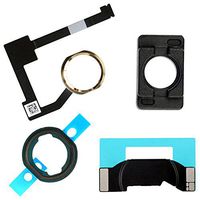 BisLinks White & Gold Home Button Flex Cable Holder Camera Bracket for iPad Air 2 iPad 6