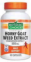 Botanic Choice Horny Goat Weed, 500 mg, 60 Capsules (Pack of 5)