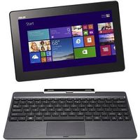 ASUS T100ta-c1-gr-b Transformer Book 10.1" IPS HD Touchscreen Tablet PC, Intel BayTrail-T Atom Z3740 1.33GHz, 2GB DDR3, 64GB SSD, Wireless N/Bluetooth, USB3.0/HDMI, HD Camera, Windows 8.1 with Bing, Gray (ASUST100TA-C1-GR-B )