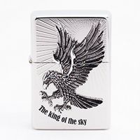 Zippo King of The Sky Sl Lighter/Genuine Authentic/Original Packing (6 Flints Set Free Gift)