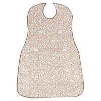 Waterproof Bib with Optional Crumb Catcher,Large Size Reusable and Washable Clothing Protector Bib for Adult Senior Elderly(4#)