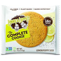 Lenny & Larry's The Complete Cookie, Lemon Poppy Seed, 4 oz (Pack of 12) Soft Baked