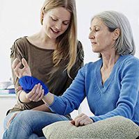 Whewer Ice Pack Reusable Hot and Cold Pack Dark Blue Polyester-Cotton Ice Bag Warm and Ice Packs for Knee Forehead Shoulder Hip Back 3 Sizes