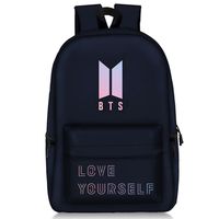 NUOFENG Kpop BTS Backpack Bangtan Boys Starry Sky Satchel Schoolbag Casual Daypack Laptop Bags (H04)