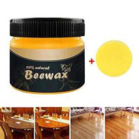 Wood Seasoning Beewax - Traditional Beeswax Polish for Wood & Furniture, All-Purpose Beewax for Wood Cleaner and Polish Wipes (1packs+1sponge)
