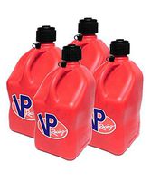 4 Pack VP 5 Gallon Square Red Racing Utility Jugs