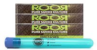 ROOR Unbleached King Size Papers (3 Packs) with Rolling Paper Depot XL Doob Tube