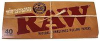 Raw Natural King Size Cigarette Rolling Papers(12)