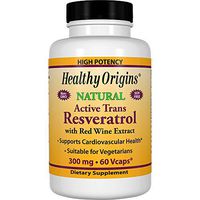 Healthy Origins Trans-Resveratrol Multi Vitamins, 300 Mg, 60 Count