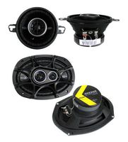 2) Kicker 41DSC354 3.5" 80W 2-Way + 2) 41DSC6934 6x9" 360W 3-Way Car Speakers