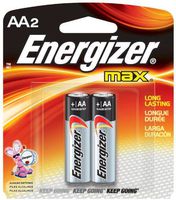 MAX Alkaline Batteries, 2 Batteries/Pack 2 Batteries/AA Battery