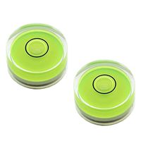 Driak 4PC 15mm Green Multipurpose Mini Circular Bullseye Bubble Spirit Level Horizon Level