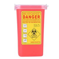 Leo-4Beauty - Tattoo Medical Plastic Sharps Container Biohazard Needle Disposal 1L Size Waste Box