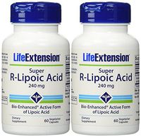 Life Extension Super R Lipoic Acid, 60 Capsules (2 Pack)