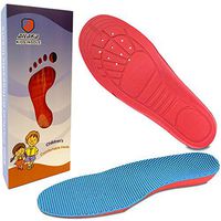 Ailaka Kids Orthotic Cushioning Arch Support Shoe Insoles, Children Pu Foam Inserts for Flat Feet, Plantar Fasciitis, Feet Heel Pain Relief