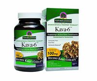 Nature's Answer Kava-6 Dietary Supplement | Supports Stress Relief | Alcohol-Free & Gluten-Free | Vegetarian Capsules 90ct