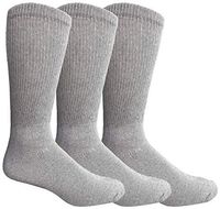 Yacht & Smith Loose Fit Non-Binding Soft Cotton Diabetic Crew Socks, Bulk Value Pack