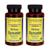 Swanson Wild Shrimp Glucosamine 500 Milligrams 90 Capsules (2 Pack)