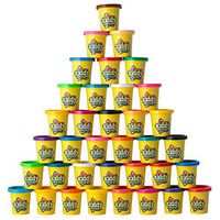 Kiddy Dough Compound 36 Pack of Color Dough - Mega Modeling & Sculpting Playset With 36 Individual 3-Ounce Cans Exclusive Bulk Party Pack - Non-Toxic - Conforms to ASTM D4236