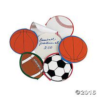 Sport Ball Notepads - Package of 24