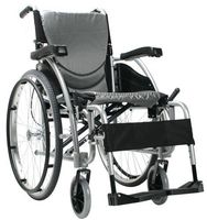 Karman Ergonomic Wheelchair in 20" Seat and Quick Release Axles, Pearl Silver Frame