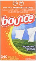 Bounce Fabric Softener Sheets, Outdoor Fresh, 240 Count - Pack of 2