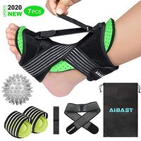 2020 New Upgraded Green Night Splint for Plantar Fascitis, AiBast Adjustable Ankle Brace Foot Drop Orthotic Brace for Plantar Fasciitis, Arch Foot Pain, Achilles Tendonitis Support for Women, Men
