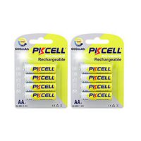 AA 1.2V 600MAH NIMH Rechargeable Batteries 8PC