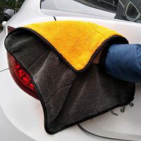 Car Wash Microfiber Towel Drying- Soft Car Towel Microfiber Cleaning Cloth Auto Drying Care 12" x 12- Microfiber Cleaning Cloths Car Cleaning Towels Drying Towels (Orange, 1)