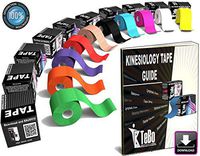 TeBo K Athletic Muscle Tape for Acti Exercise/Kenzo Kinetic Tape Classic Continuous Roll Extra Strength/Gentle for Sensitive Skin Face and Body/Waterproof/Purple + Bonus E-Book - Schemes Instruction