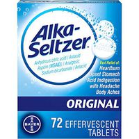 Alka-Seltzer Effervescent Tablets, Original 72 ea