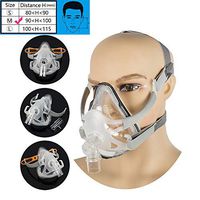 Denshine Adjustable Full Face Mask with Headgear for Sleep (M (90~100mm))