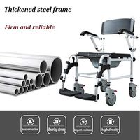 Folding Wheelchair Folding Wheelchair Portable Old People Travel Scooter Aluminum Light Small Hand-Pushed Walker for The Aged Or Disabled Can Bear 150kg Push Type