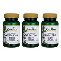 Swanson Full Spectrum White Oak Bark 400 Milligrams 60 Capsules (3 Pack)