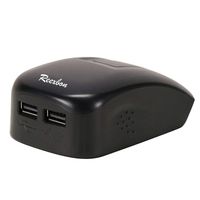 REEXBON USB Power Source for Dewalt 10.8V-20V Max DCB121, DCB120, DCB140, DCB180, DCB203, DCB200 Li-ion Battery - 12V 14.4V 18V Phones iPads Radios Charger Adapter, Dual Port Rapid Charger