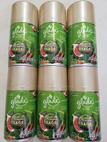 6 Glade Automatic Spray Refill Acoustic Sage Limited Edition Scent Fits Air Wick