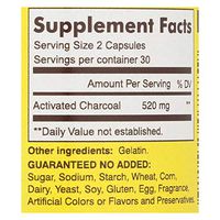 Mason Natural Activated Vegetable Charcoal Capsules, Digestive Aid - 60 Ea