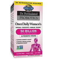 Garden of Life Dr. Formulated Probiotics for Women, Once Daily Women’s Probiotics, 50 Billion CFU Guaranteed, 16 Strains, Shelf Stable, Gluten Dairy & Soy Free One a Day, Prebiotic Fiber, 30 Capsules