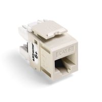Leviton 61110-BT6 Extreme Quick Port Connector, Light Almond, 25-Pack