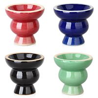 Lightake Shisha Hookah Ceramic 4 Colors Straight Type Water Pipe Clay Bowl New Design Hookah Bowl Chicha Foil Hose Charcoal For Shisha
