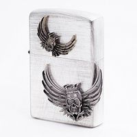 Zippo Crown Skull Sl Lighter/Genuine Authentic/Original Packing (6 Flints Set Free Gift)