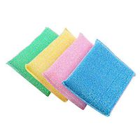Sayingning 1/4 PCS Household Scouring Sponges Universal Sponge Brush Set Kitchen Cleaning Tools Helper (4-Pack)