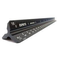 Architectural Scale Ruler 12 inches Triangular Architect Scale Drafting Tools (Chamfered Edges)